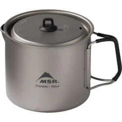 MSR Titan Kettle 900ml -Msr 13845 msr titan titanium kettle 900ml handles open MV