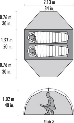MSR Elixir Tent - 2-person|-|Tente Elixir - 2 Personnes -Msr MSR 02762 7E 7Eplan 20Red 20 20Red e0d0432e aa9b 4b4e 8d6c 75a598b6b9dc