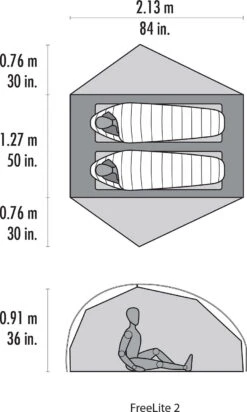MSR FreeLite 2 Tent - 2 Places|-|Tente FreeLite 2 - 2 Places -Msr MSR 05843 7E 7Eplan 20Red 20 20Red 1f81408e cade 4913 bed7 6d3681dfdb88