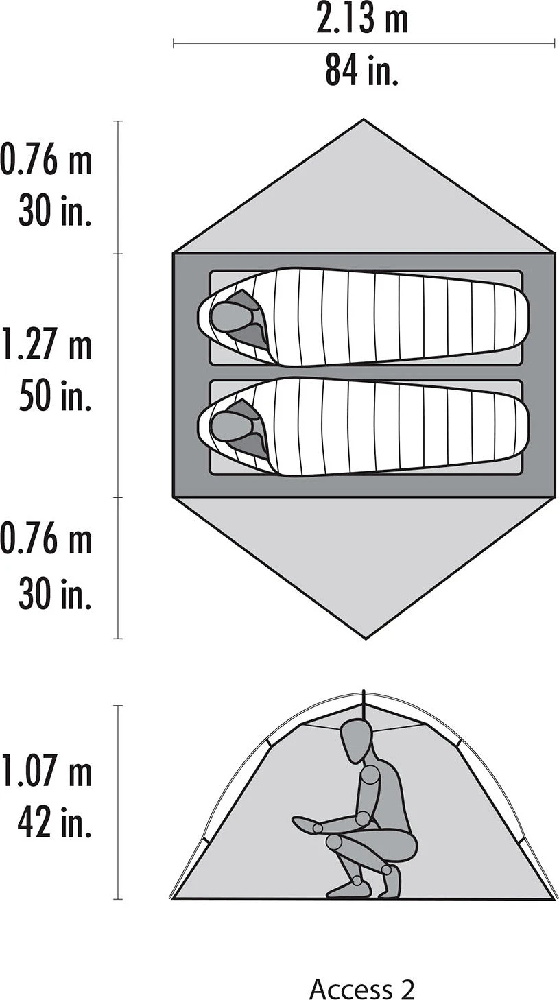 MSR Access 2 Four-Season Ski Touring Tent|-|Tente 2 Personnes Quatre-saisons Access 2 5 MSR Access 2 Four-Season Ski Touring Tent|-|Tente 2 Personnes Quatre-saisons Access 2 - Image 5