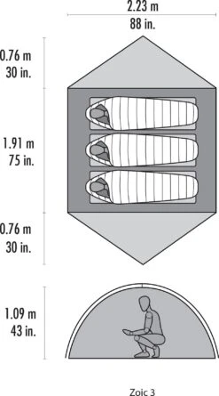 MSR Zoic 3 Tent|-|Tente Zoic 3 7 MSR Zoic 3 Tent|-|Tente Zoic 3 -Msr MSR 10894 7ERed 7Eplan