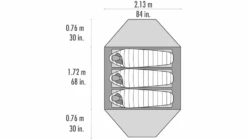 MSR Elixir 3 Tent - 3 Person, 3 Season -Msr opplanet msr elixir tent 3 person white red 10312 av 8