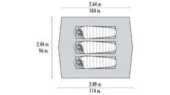 MSR Thru-Hiker Wing -Msr opplanet msr thru hiker wing 114x96 in 3 person amber 10827 usage 1